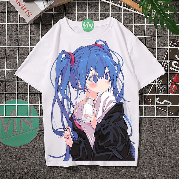 Qoo10] 初音ミク新半袖tシャツ日系二次元ミク男女