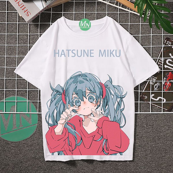 Qoo10] 初音ミク新半袖tシャツ日系二次元ミク男女