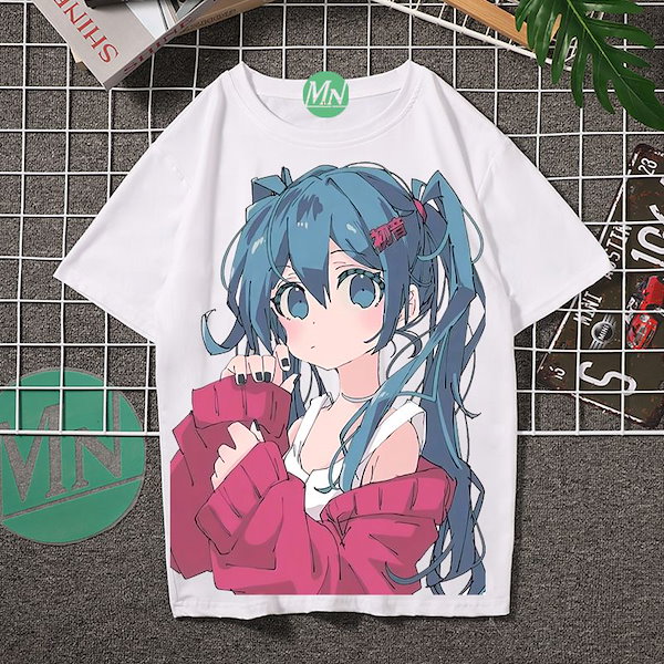 Qoo10] 初音ミク新半袖tシャツ日系二次元ミク男女