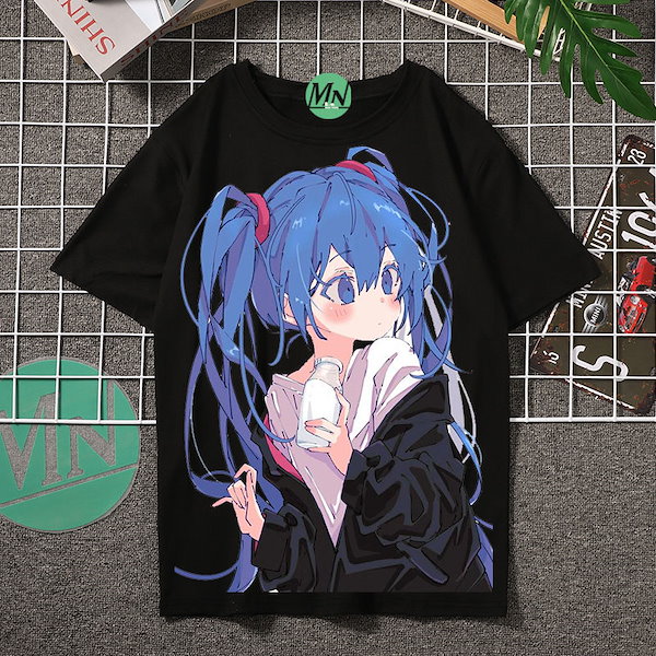 Qoo10] 初音ミク新半袖tシャツ日系二次元ミク男女