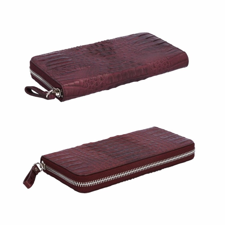 カイマンワニ レザー 財布 ラウンドファスナー 長財布 ワニ革 本革 レディース メンズ ギフト プレゼント ラウンドジップ 大容量