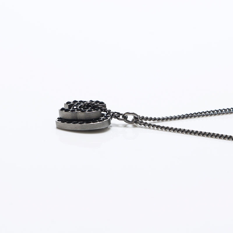 ネックレス シルバー ブラック WS10927 ネックレス シルバー ブラック WS10927