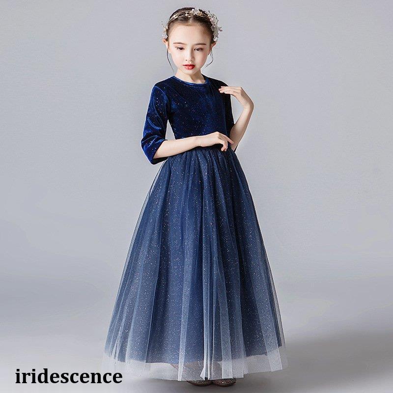 3月の新モデル！子どもドレス ジュニアドレスロングドレス ピアノ発表会 子供ドレス 結婚式 キッズワンピースフォーマル ドレス入学式 七五三 スパンコール コンクール2（個）ごとに11 O円き
