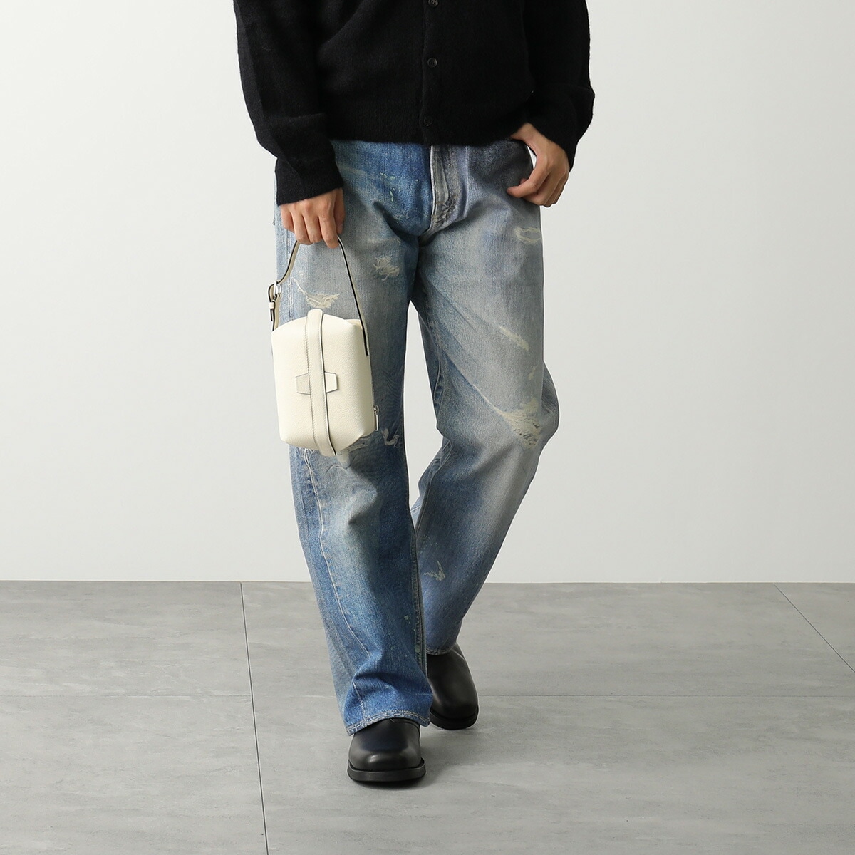 Valextra ヴァレクストラ ショルダーバッグ TRIC TRAC トリックトラック V5L24 028000W WBSR0024028LRL99 メンズ レザー 鞄 カラー2色