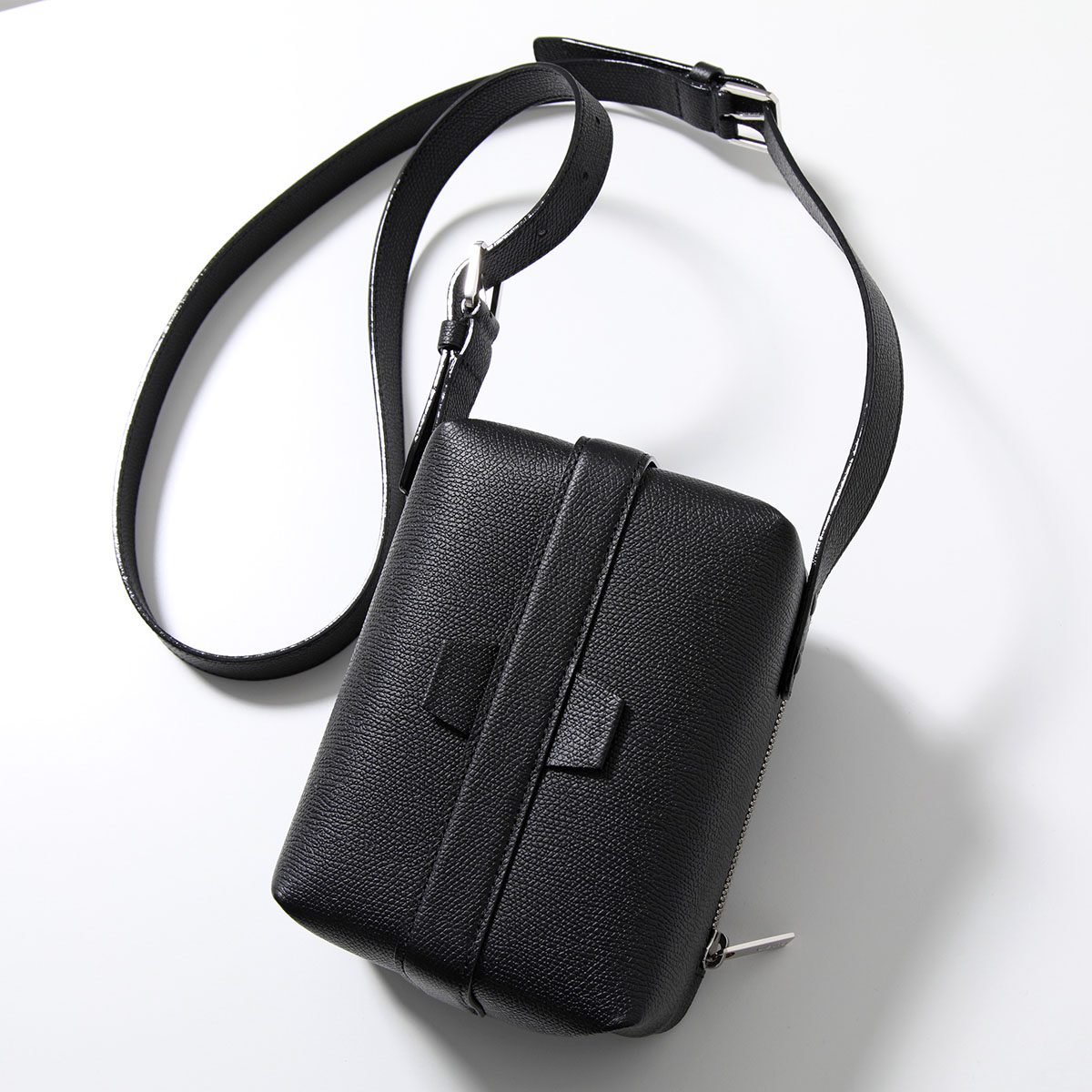 Valextra ヴァレクストラ ショルダーバッグ TRIC TRAC トリックトラック V5L24 028000W WBSR0024028LRL99 メンズ レザー 鞄 カラー2色