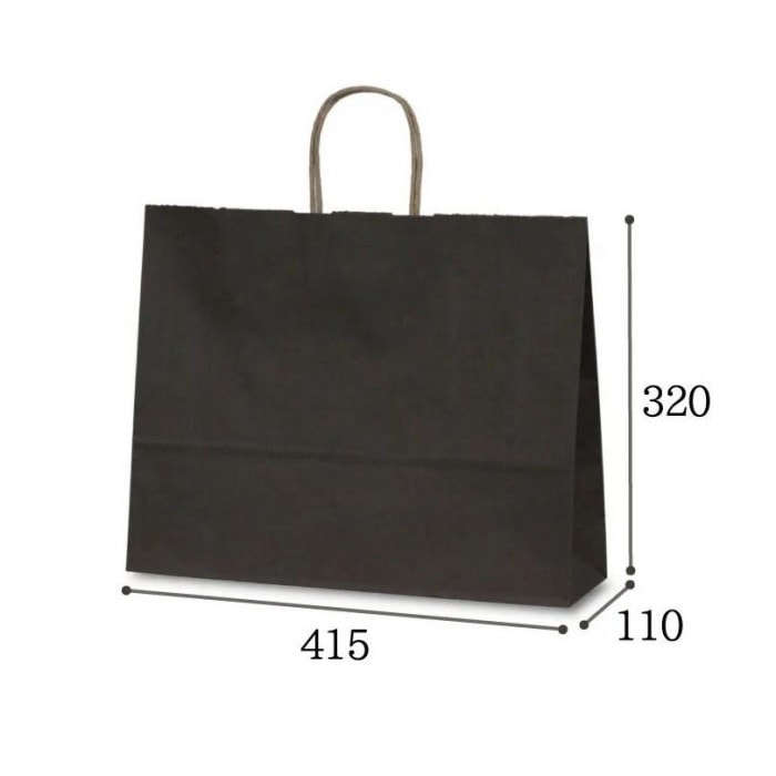 自動紐手提袋 T-Y カラー(カカオ) 1542 50枚 自動紐手提袋 T-Y カラー(カカオ) 1542 50枚