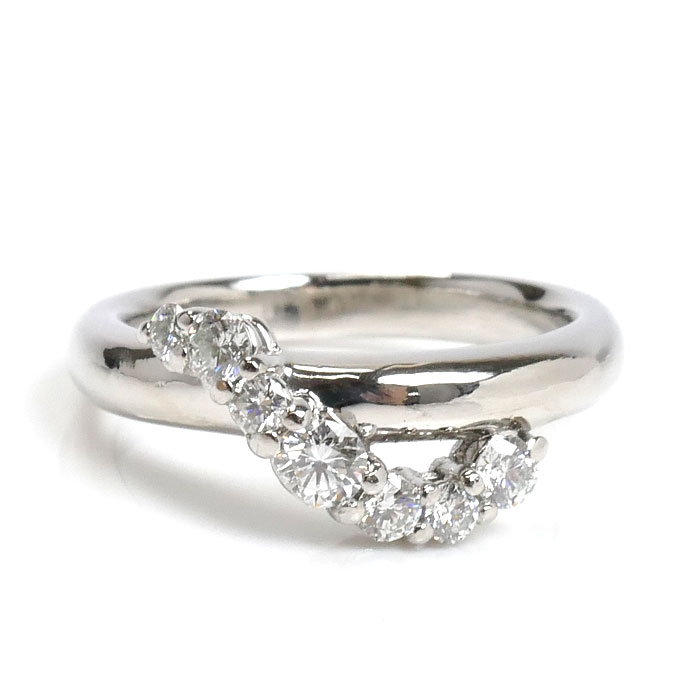 star sand 星の砂 Pt900プラチナ リング・指輪 ダイヤモンド0.34ct 7号 6.3g レディース 中古 美品 star sand 星の砂 Pt900プラチナ リング・指輪 ダイヤモンド0.34ct 7号 6.3g レディース 中古 美品