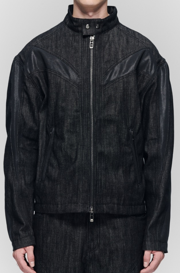 【MAISON MINED】 SICKLE BIKER DENIM JACKET