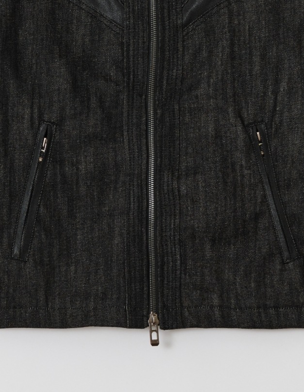 【MAISON MINED】 SICKLE BIKER DENIM JACKET
