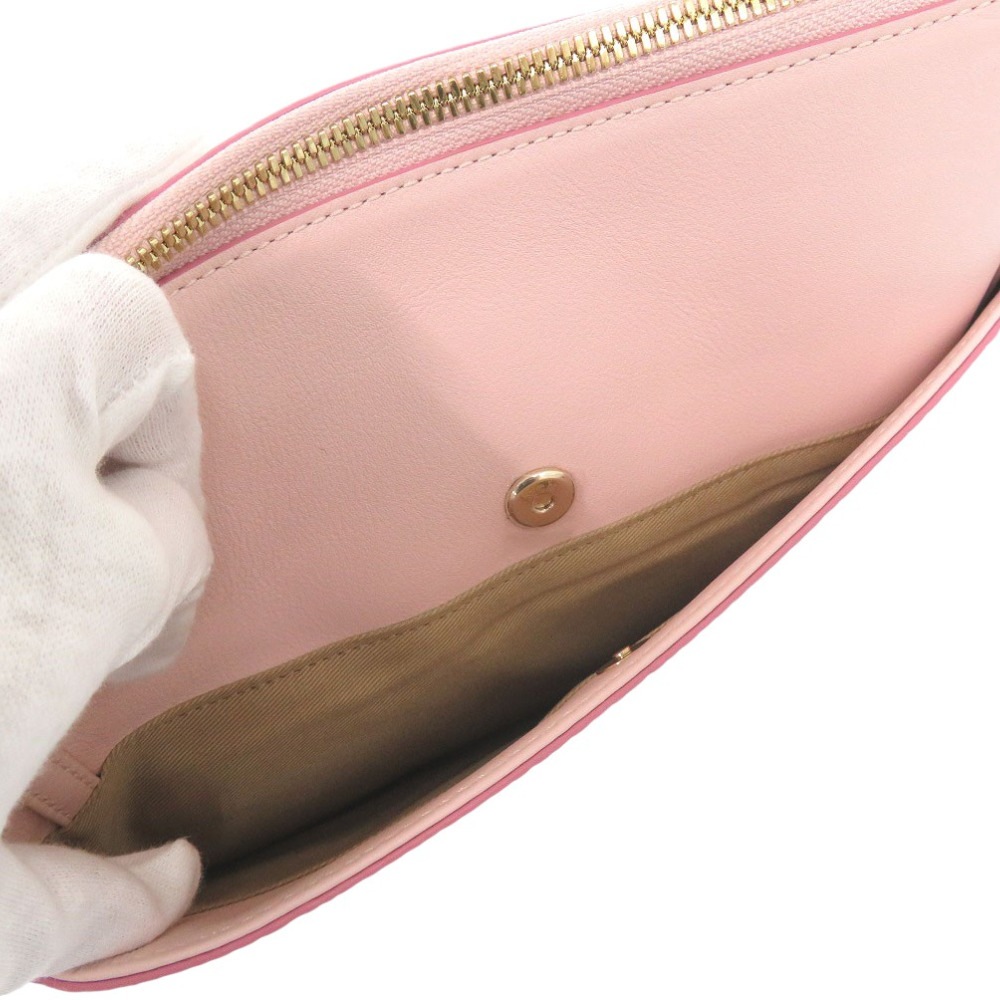 未使用品 MCM クロスボディポーチ 2wayクラッチバッグ ヴィセトス柄 ピンク ゴールド金具 MYZCAT08QH001 ショルダーバッグ レザー/レザー ピンク 2268【中古】 レディ