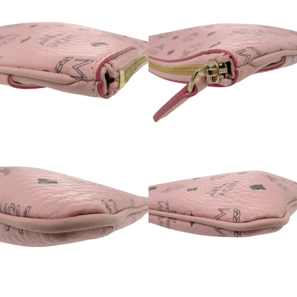 未使用品 MCM クロスボディポーチ 2wayクラッチバッグ ヴィセトス柄 ピンク ゴールド金具 MYZCAT08QH001 ショルダーバッグ レザー/レザー ピンク 2268【中古】 レディ