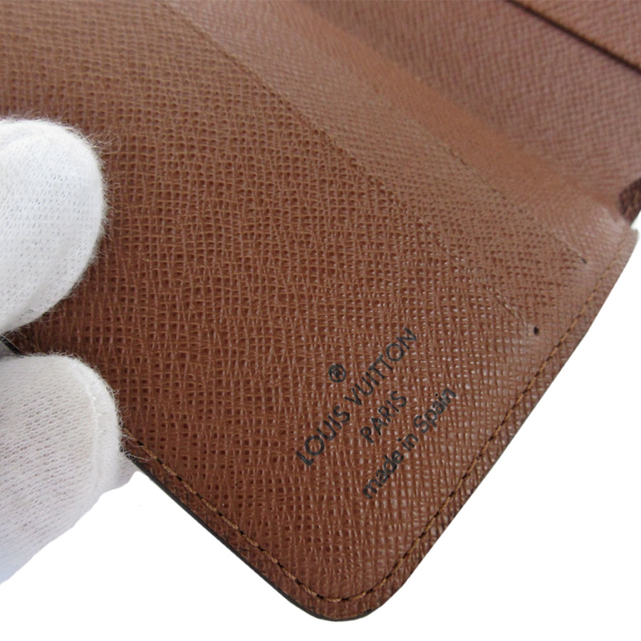 ルイ ヴィトン LOUIS VUITTON 二つ折り財布 モノグラム コンパクトジップ モノグラムキャンバス ブラウン ゴールド ユニセックス M61667 s0388f