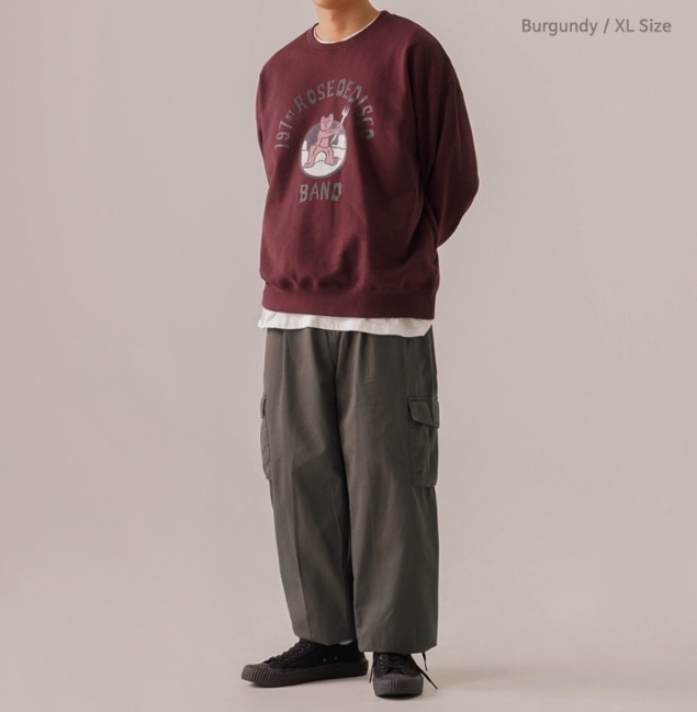PERSTEP] Rose disco heavyweight sweatshirt トレーナー