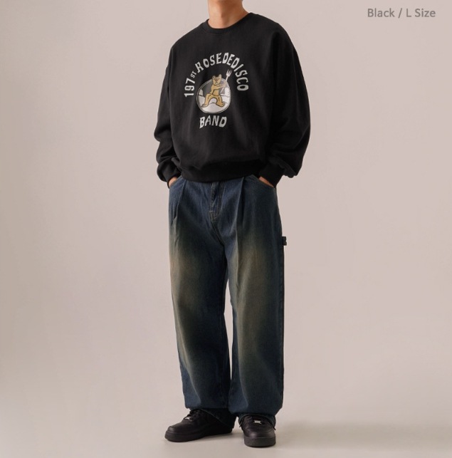 [PERSTEP]★ROSE DISCO HEAVY WEIGHT SWEATSHIRT PERSTEP] Rose disco heavyweight sweatshirt トレーナー