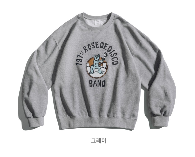 [PERSTEP]★ROSE DISCO HEAVY WEIGHT SWEATSHIRT SPSS 