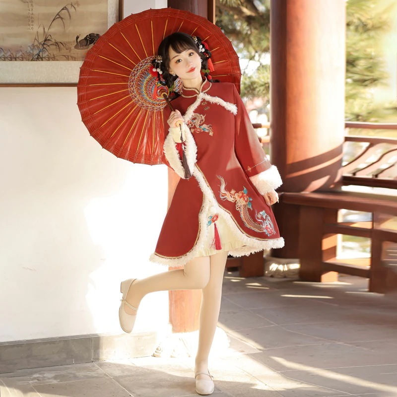 【フルセット】讃龍韓国lolitacos要素コートワンピース新拝着 【フルセット】讃龍韓国lolitacos要素コートワンピース新拝着