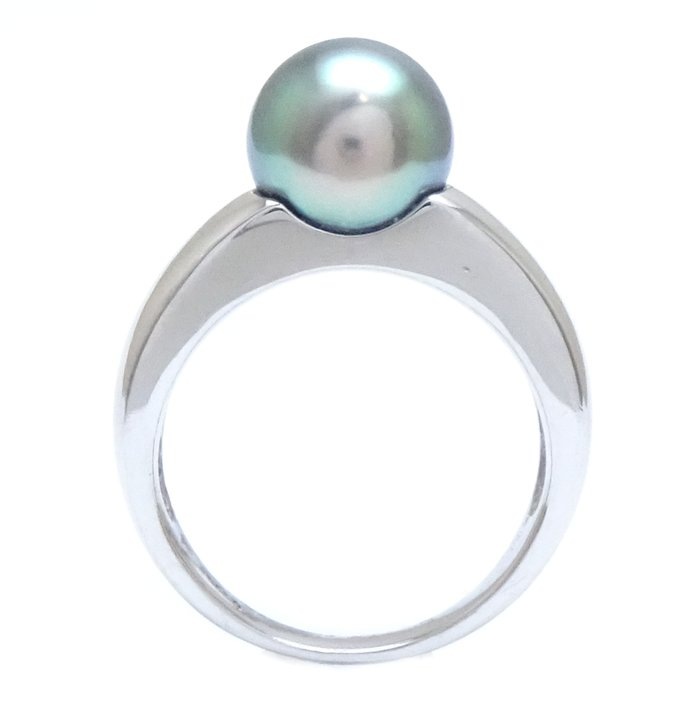 ブラックパール リング 指輪 黒真珠9.2ミリ 12号 Pt900プラチナ/292977【中古】 ブラックパール リング 指輪 黒真珠9.2ミリ 12号 Pt900プラチナ/292977【中古】