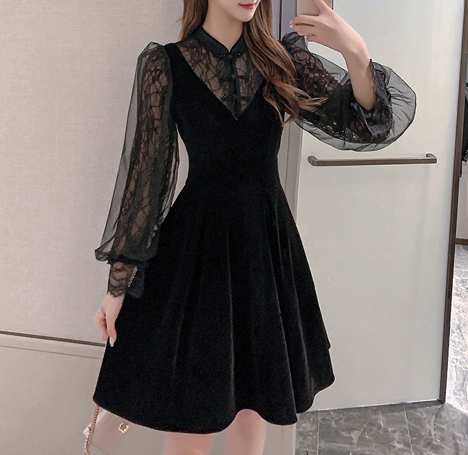 ワンピース　ロングワンピース　ロング　膝丈　ミニワンピース クロップド　ショート丈　ウエストマーク ハイウエスト 総レース　シフォン　フレア　フリル　韓国 大人可愛い　シンプル　大人　エレガント　清楚