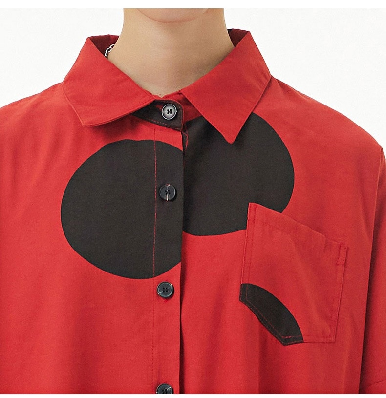 可愛いドットシャツワンピースロング長袖ブラウスレディース韓国ファッション秋服着痩せ効果リネンカーディガン 母の日 可愛いドットシャツワンピースロング長袖ブラウスレディース韓国ファッション秋服着痩せ効果リネンカーディガン 母の日