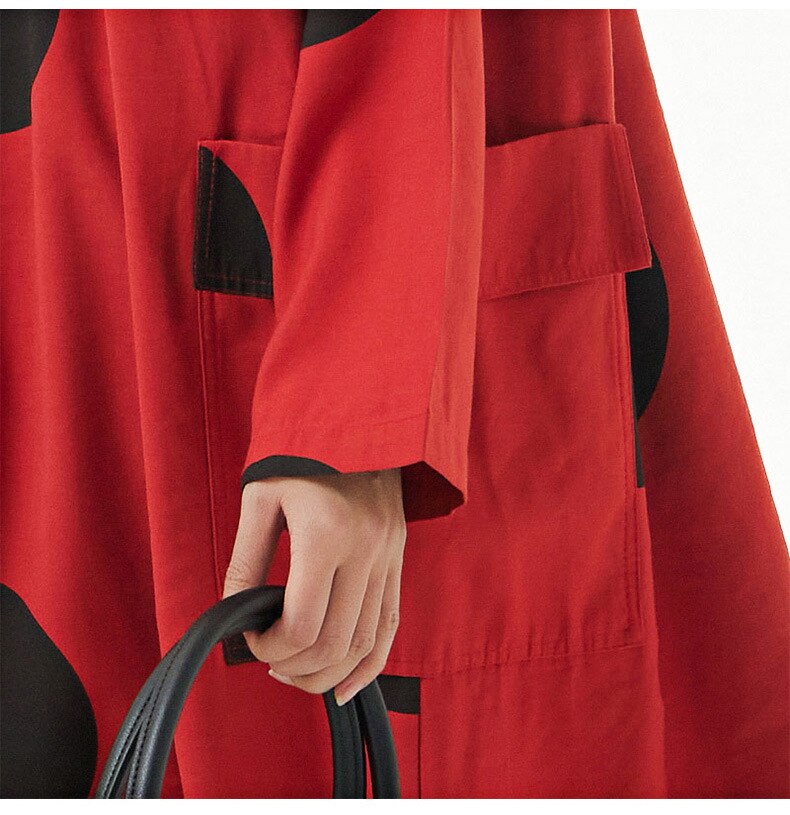 可愛いドットシャツワンピースロング長袖ブラウスレディース韓国ファッション秋服着痩せ効果リネンカーディガン 母の日 可愛いドットシャツワンピースロング長袖ブラウスレディース韓国ファッション秋服着痩せ効果リネンカーディガン 母の日