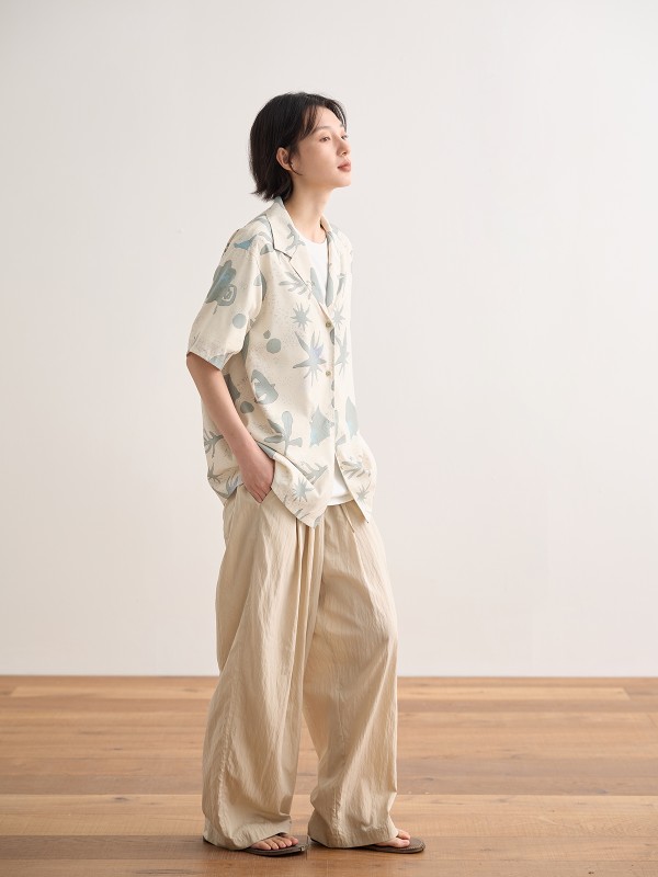 夏の新作プリント半袖シャツトップオリジナルルーズカジュアル半袖シャツ 夏の新作プリント半袖シャツトップオリジナルルーズカジュアル半袖シャツ