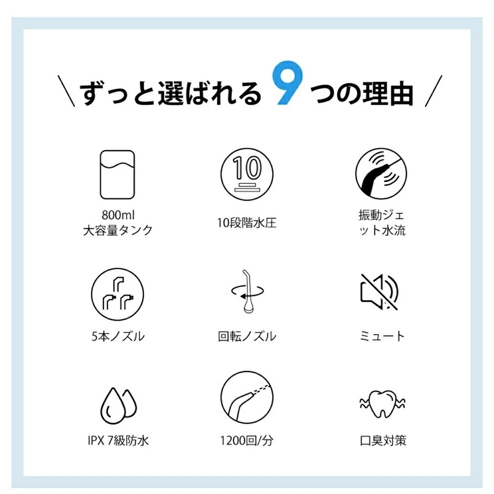 速達!口腔洗浄器 ジェットウォッシャー 歯垢除去 電動 口内洗浄機 大容量800ml 高圧の水噴射 口臭改善 防水機能 水圧10段階 家庭 旅行 速達!口腔洗浄器 ジェットウォッシャー 歯垢除去 電動 口内洗浄機 大容量800ml 高圧の水噴射 口臭改善 防水機能 水圧10段階 家庭 旅行