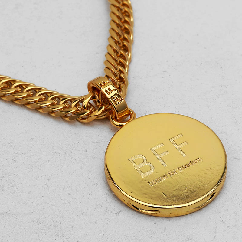 BFF オーバルネックレス ダブル喜平 [bffn018-g]