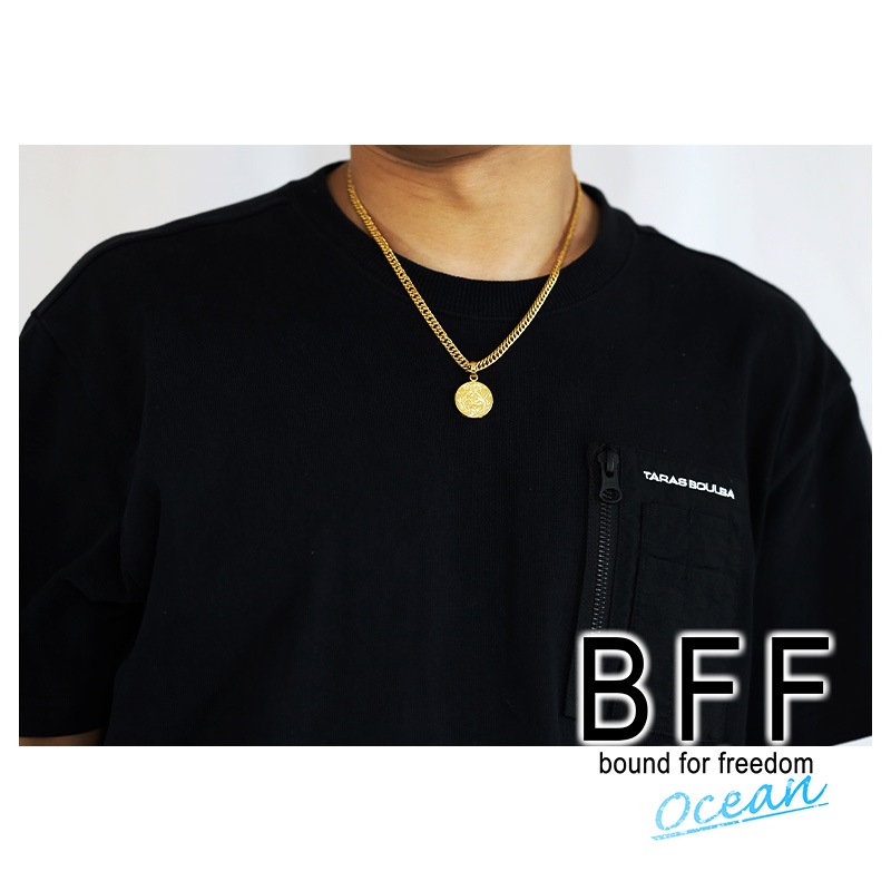 BFF オーバルネックレス ダブル喜平 [bffn018-g]