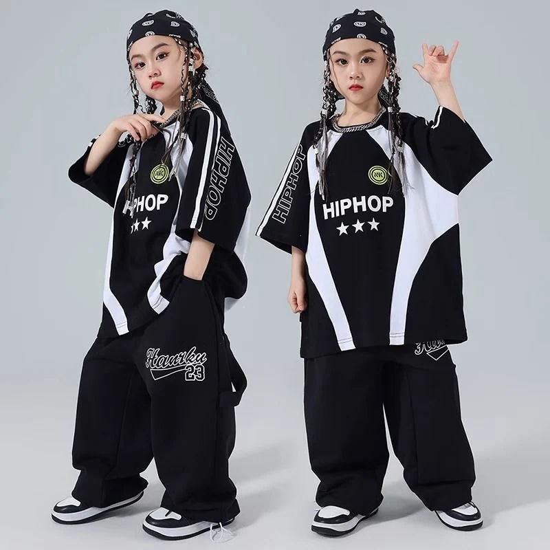 子供の子供の街のダンスの演技服のヒップホップの風潮の服のクールでかっこいい男女の子供のスーツの男の子のショーの格好いい小学生 子供の子供の街のダンスの演技服のヒップホップの風潮の服のクールでかっこいい男女の子供のスーツの男の子のショーの格好いい小学生