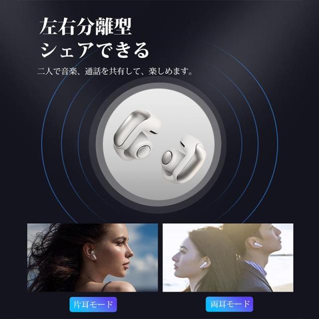 ワイヤレスイヤホン Bluetooth5.4 イヤホン イヤーカフ型 Hi-Fi高音質 自動ペアリング 柔らかい オープンイヤー CVC8.0ノイズキャンセリング IPX6防水 最新型 ワイヤレスイヤホン Bluetooth5.4 イヤホン イヤーカフ型 Hi-Fi高音質 自動ペアリング 柔らかい オープンイヤー CVC8.0ノイズキャンセリング IPX6防水 最新型