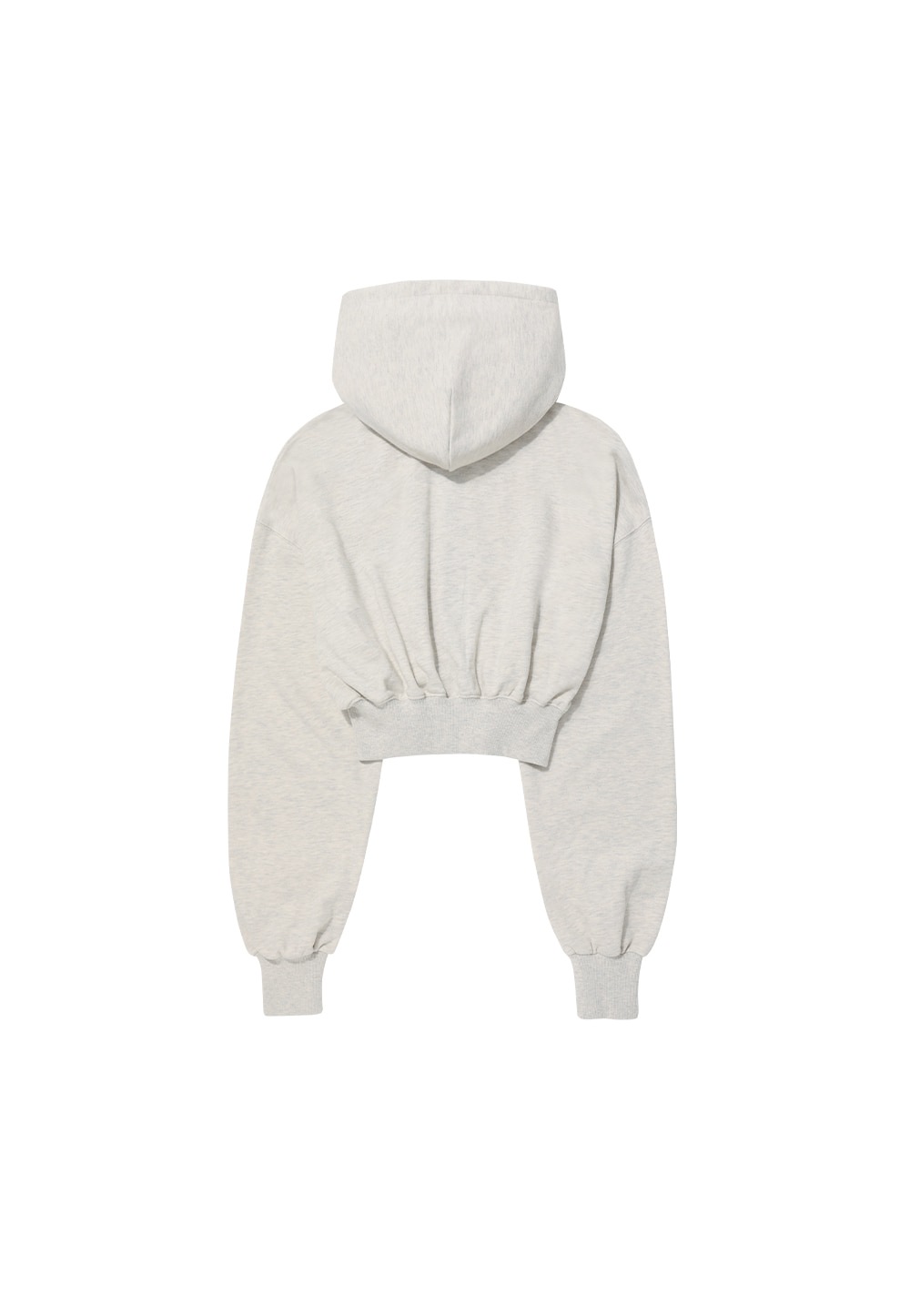 【WOOALONG】 SIGNATURE CROP HOOD ZIP-UP : OAT MEAL 【WOOALONG】 SIGNATURE CROP HOOD ZIP-UP : OAT MEAL