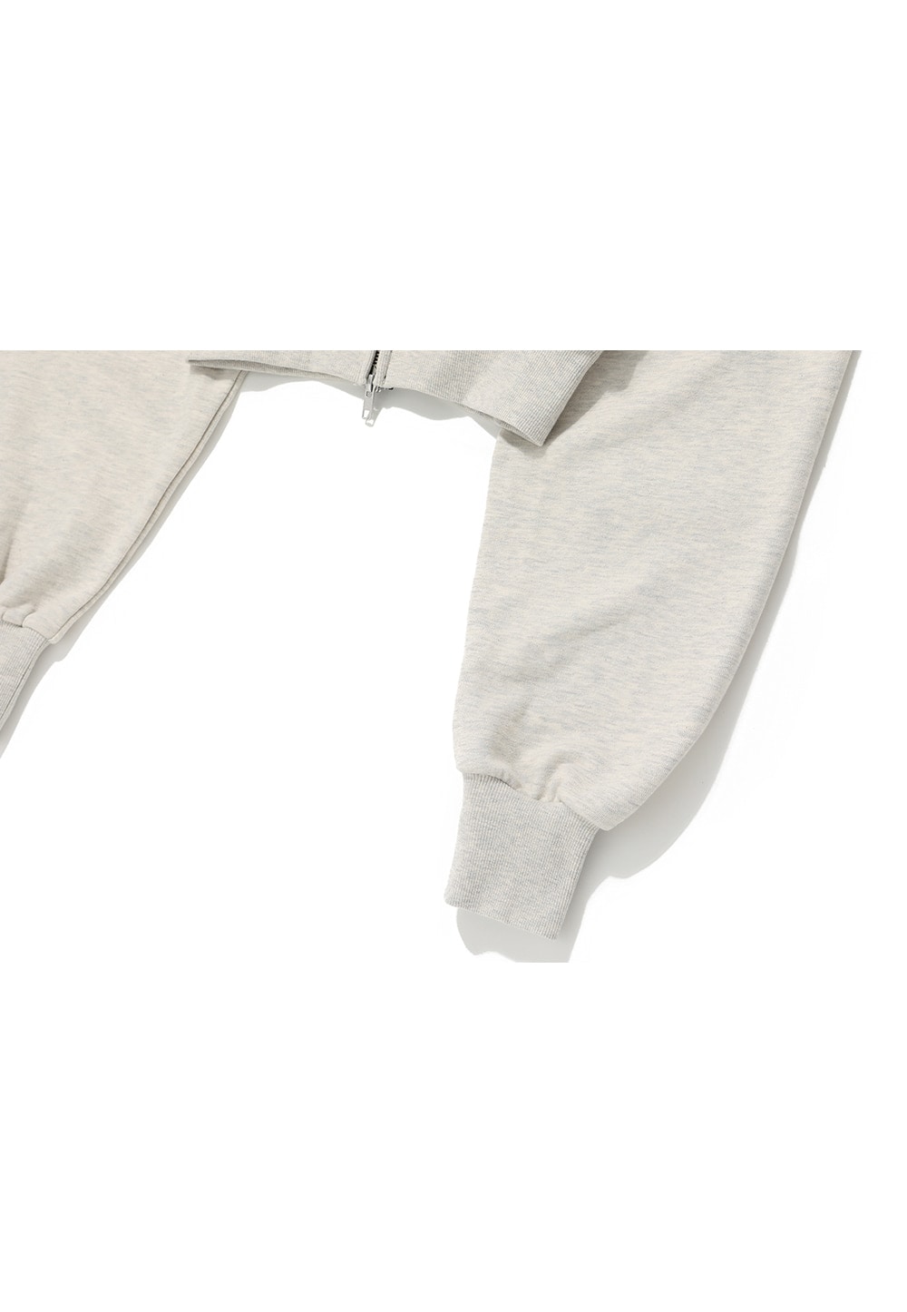 【WOOALONG】 SIGNATURE CROP HOOD ZIP-UP : OAT MEAL 【WOOALONG】 SIGNATURE CROP HOOD ZIP-UP : OAT MEAL