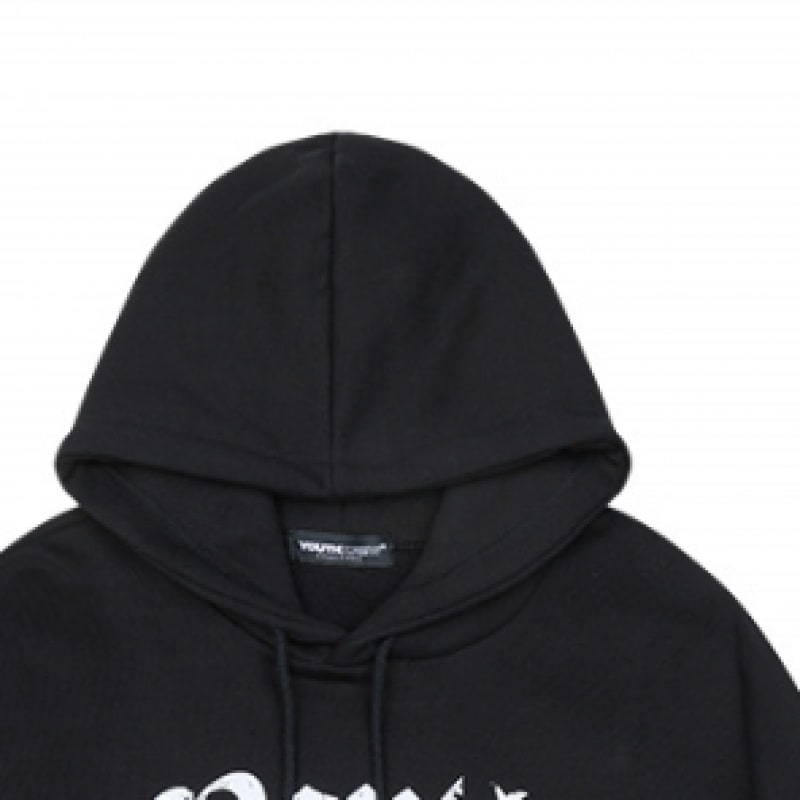 YOUTHKREW YKベラフード - ブラック
