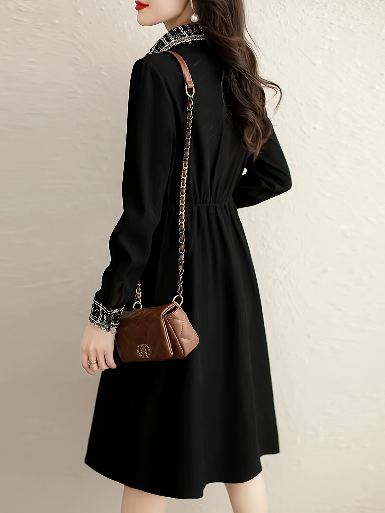 柄拼接カラードレス可愛らしい香り小ぶり 柄拼接カラードレス可愛らしい香り小ぶり