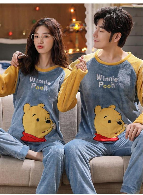 Qoo10] くまのプーさんペアパジャマ ルームウェア