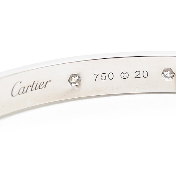 Qoo10] CARTIER カルティエ ラブブレス K18WG パヴ