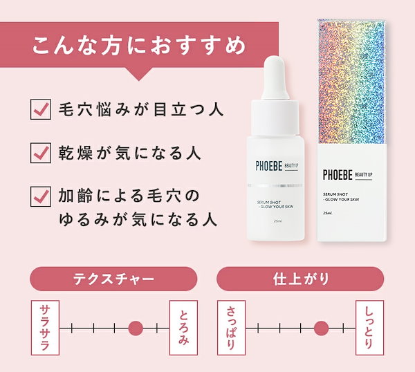 Qoo10] PHOEBE BEAUTY UP 【公式】最安挑戦 セラムショット（毛穴美