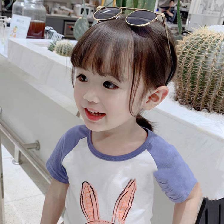 キッズ向け ウィッグ 前髪 部分ウィッグ かつら ヘアピース ポイントウィッグ ふわふわ 耐熱 薄毛 つけ毛 ガールズ_3
