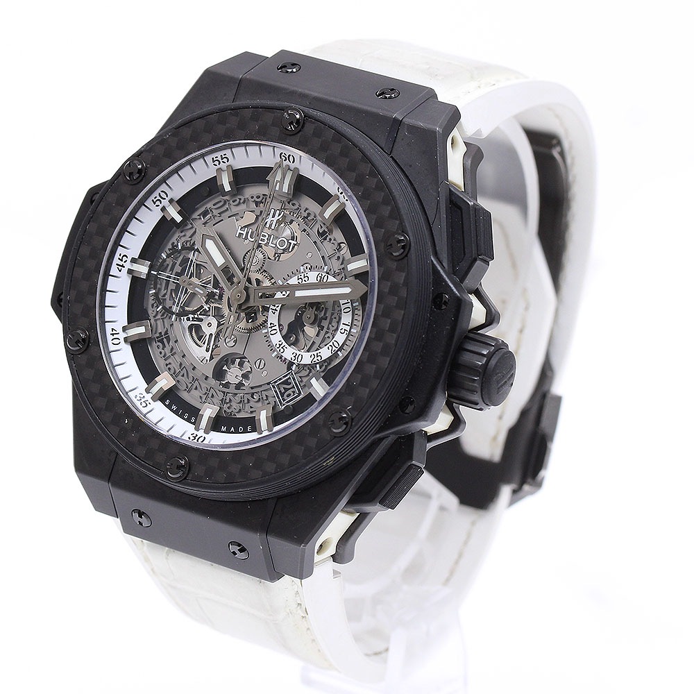 訳あり ウブロ HUBLOT 701.CQ.0112.HR キングパワー ウニコ デイト クロノグラフ 自動巻き メンズ 保証書付き_775959【中古】 訳あり ウブロ HUBLOT 701.CQ.0112.HR キングパワー ウニコ デイト クロノグラフ 自動巻き メンズ 保証書付き_775959【中古】