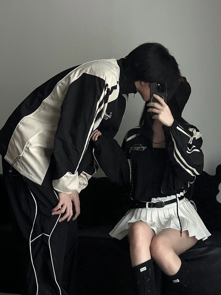 今年 秋冬 韓国 かわいい レディース フード付きアウターフーディーロゴブルゾン長袖シルエットトップスサイド冬カジュアルファッション系サイズお出かけフル丈羽織りトラック