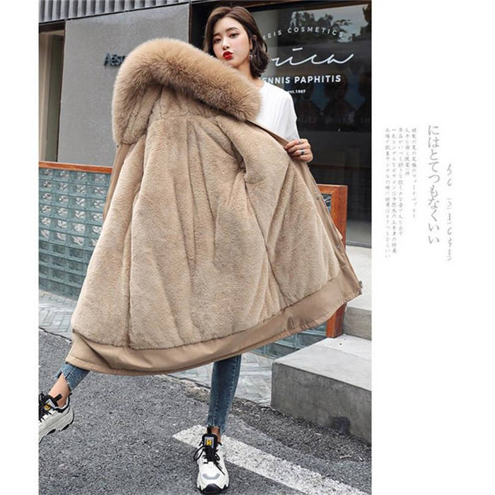 モッズコート レディース 裏ボア アウター コート ファーコート ボアコート モッズコート アウター ジャケット フェイクファー ロングコート もこもこ フード付き 冬 防寒 暖かい 寒さ対策 ブラッ