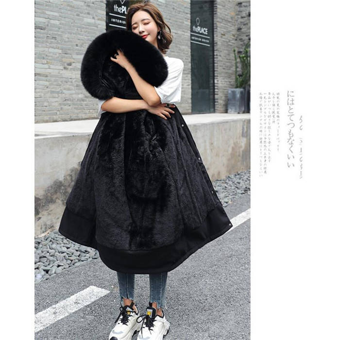 モッズコート レディース 裏ボア アウター コート ファーコート ボアコート モッズコート アウター ジャケット フェイクファー ロングコート もこもこ フード付き 冬 防寒 暖かい 寒さ対策 ブラッ