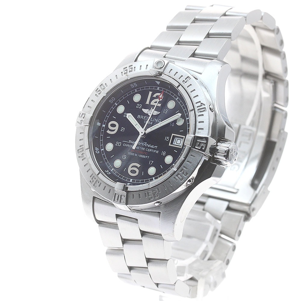 ブライトリング BREITLING A17390 スーパーオーシャン デイト 自動巻き メンズ _883471【中古】 ブライトリング BREITLING A17390 スーパーオーシャン デイト 自動巻き メンズ _883471【中古】