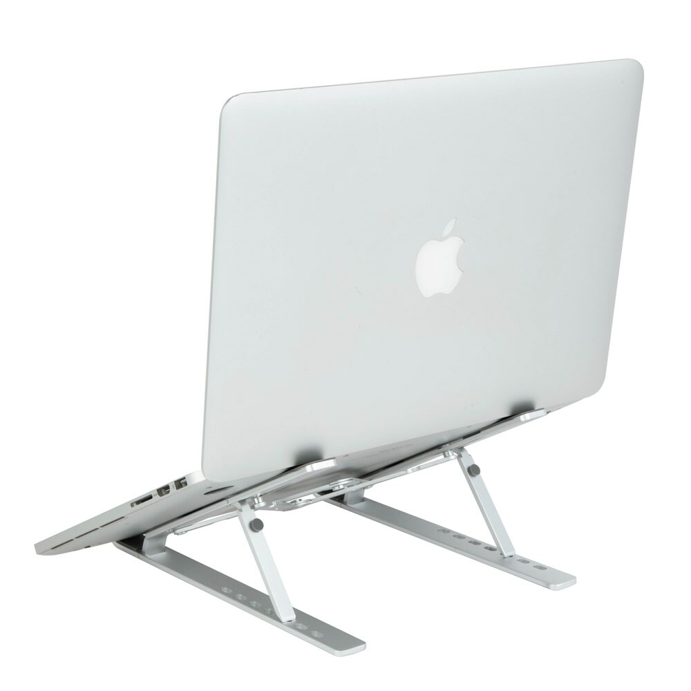 （まとめ買い）折りたたみノートPC/タブレットスタンド アルミ シルバー NPA-001SL [x3]