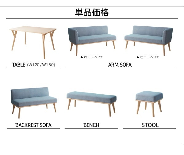北欧デザイン リビングダイニングシリーズ [Manee]マニー 右アームソファ単品 モカブラウン