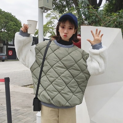 冬/女性服/韓国風/ルース/手厚い/ヘッジ/コットンコート/かわいい/+/ふわふわ/袖/暖かい/コットンコート/アウターウェア/学生 冬/女性服/韓国風/ルース/手厚い/ヘッジ/コットンコート/かわいい/+/ふわふわ/袖/暖かい/コットンコート/アウターウェア/学生