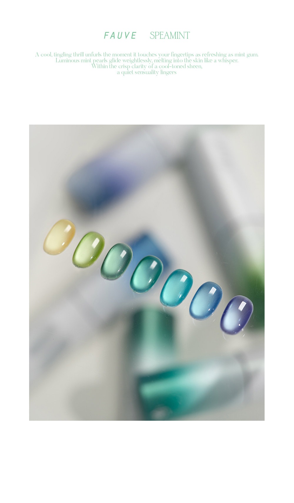 [FAUVE] 【SPEAMINT : Magnet Gel Collection】 7色 セット / スピアミント：マグネットジェルコレクション 7種