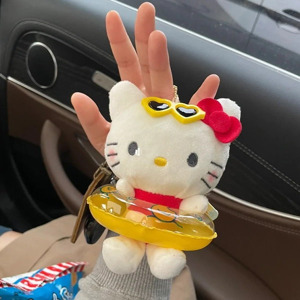 キティちゃん　ハローキティ　キーホルダー　サングラス　カオハナ キティちゃん ハローキティ キーホルダー サングラス カオハナ