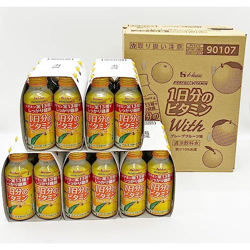 【Amazon.co.jp限定】 With(ウィズ) ハウスウェルネスフーズ PERFECT VITAMIN 1日分のビタミン グレープフルーツ味120ml30本