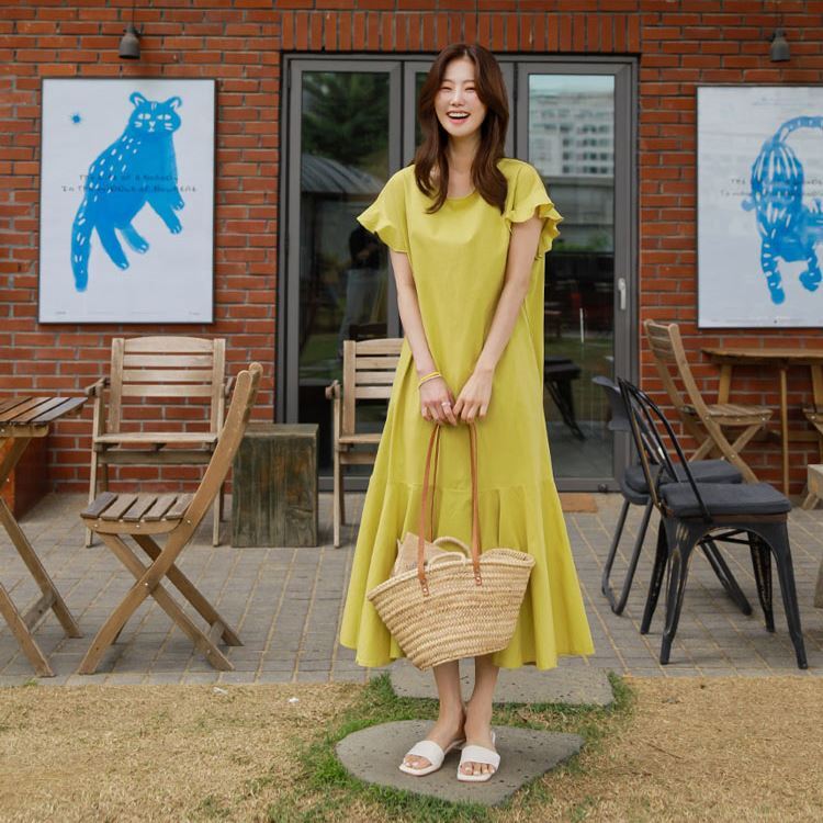 ワンピース　ロングワンピース　ロング　膝丈　マキシ　マキシワンピース　 シャツワンピース　ｔシャツワンピース　フレア　フリル　シフォン　ワイド　オーバーサイズ 韓国 大人可愛い　おしゃれ　カワイイ